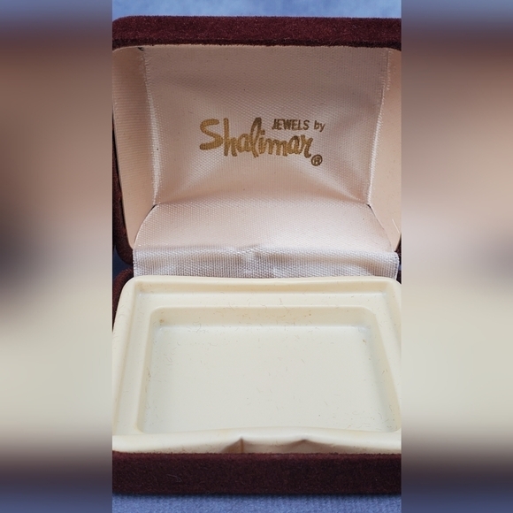 Shalimar empty brown peach velvet Jewelry boxes set of 3 - Picture 4 of 7
